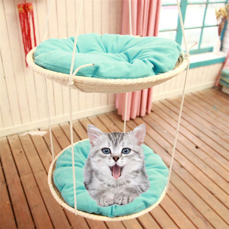 Hamac chat de paille pour chat